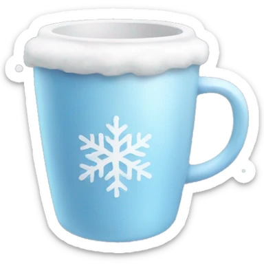 Aesthetic winter cup emoji sticker