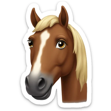 Brown horse  sticker