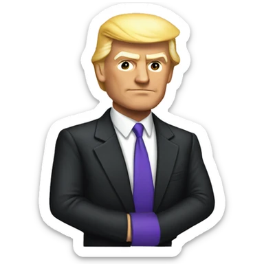 Trump and Lex Luthor sticker