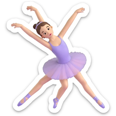 ballerina girl in a dance pose sticker