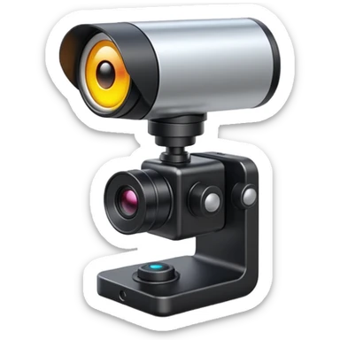 sensor with a camera and a tracking sensor sticker