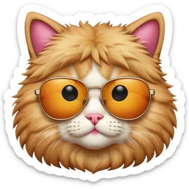 Cat with sunglasses sticker