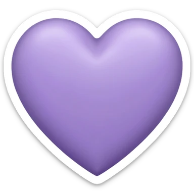 Corazón color lavanda  sticker