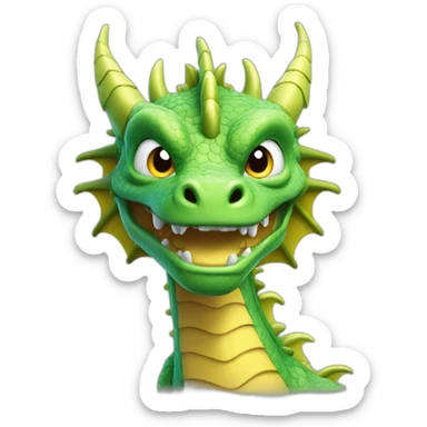Un Dragon-squelette sticker