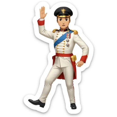 Napoleon Bonaparte dancing the Macarena sticker