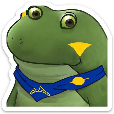 Brazil flag keffiyeh sticker