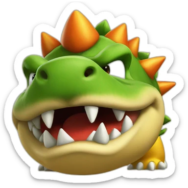 Bowser super mario bros sticker