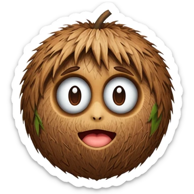 Coconut sticker