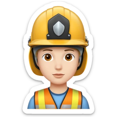 Dumb with helmet  sticker