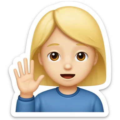 A kid saying 67 sticker