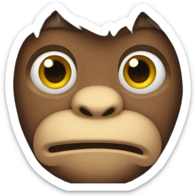 critical monkey sticker