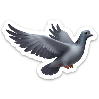 Flying pigeon sticker