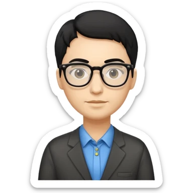 TEACHER LIGHT SKIN BLACK HAIR FULL BODY sticker