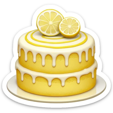 Lemon ￼￼cake sticker