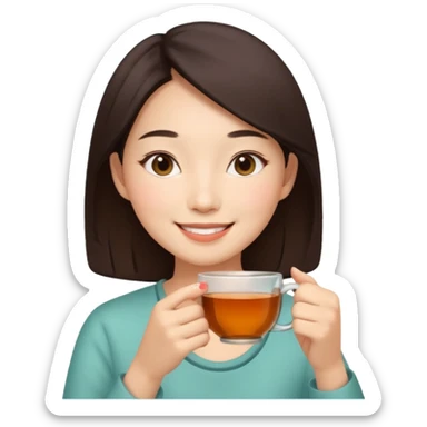 🧘🏼‍♀️🍵😌 sticker