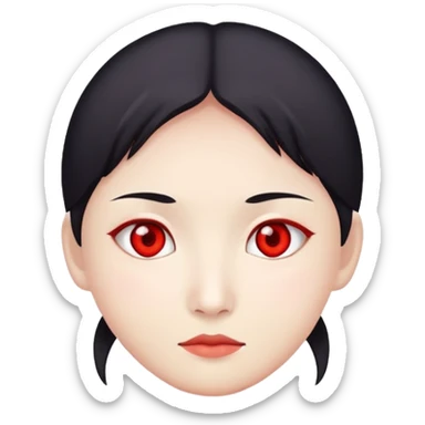 Un güero chino con ojos rojos  sticker