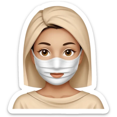 women beauty facial paper mask sticker