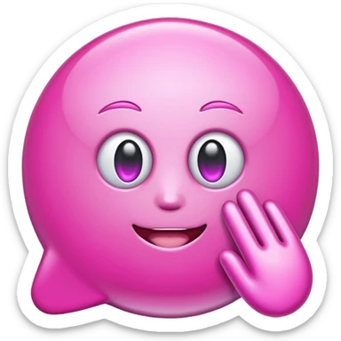 pink girly chrome internet sticker