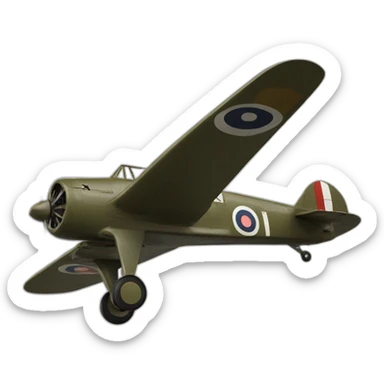 Avion ww2 anglais sticker