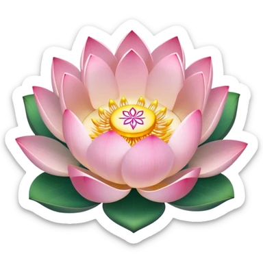 Цветок лотоса и символ Reiki sticker