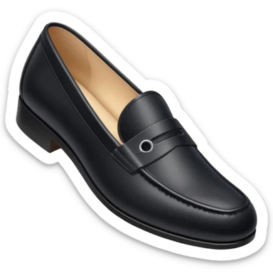 swollen foot inside a loafer that is too small  sticker