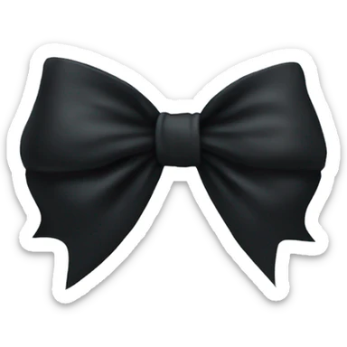 black bow sticker
