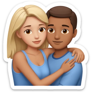 intimate moment between lovers sticker