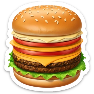 Double meat burger sticker