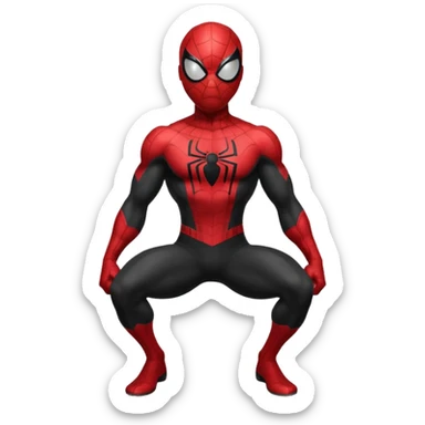 black spiderman sticker