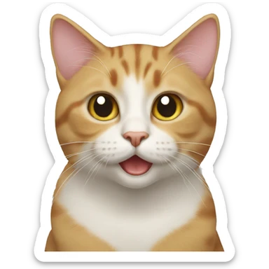 Cat cat sticker