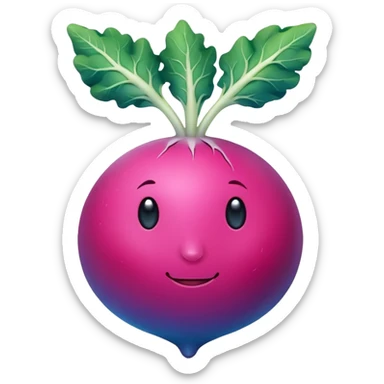 blue radish sticker