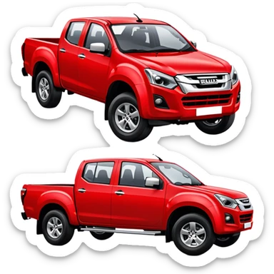 Isuzu D-MAX - Isuzu (Model Year: 2024) (Iconic colour: Red) sticker