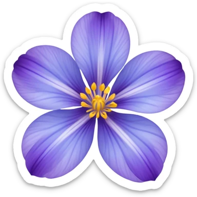 Flor del pensamiento celeste sticker