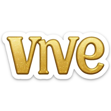 The word wonderful with glitter sticker