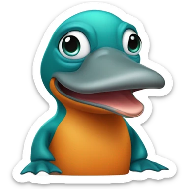 Perry the platypus sticker