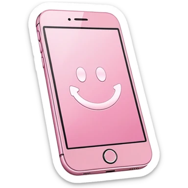 Light pink cellphone sticker
