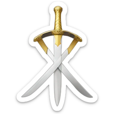 Kintsugi sword sticker