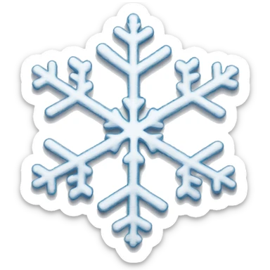 christmas snowflake sticker