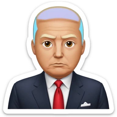 President Trump is bald  sticker