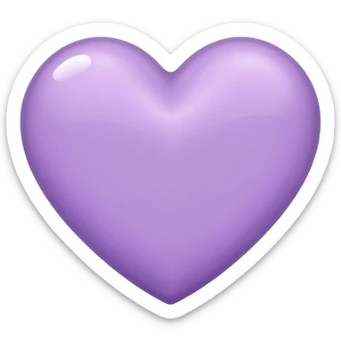 lilac heart sticker