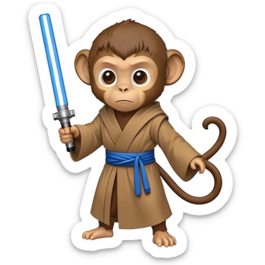 Monkey Jedi  sticker