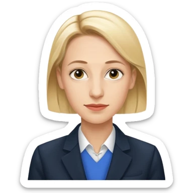 German politician Alice Weidel in a super realistic style sticker