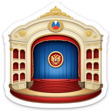 the russian Bolshoy theatre sticker
