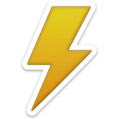 lightning emoji sticker