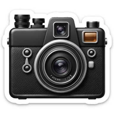 Camera retro sticker