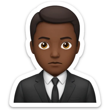 owner serious manager sticker