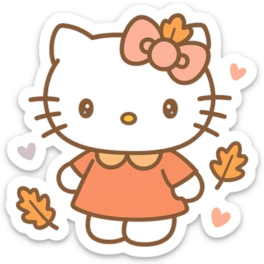 Hello Kitty Autumn Style sticker