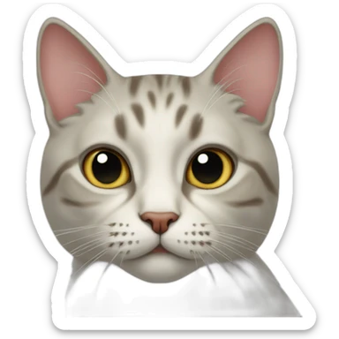 Cat with a Habsburg jaw sticker