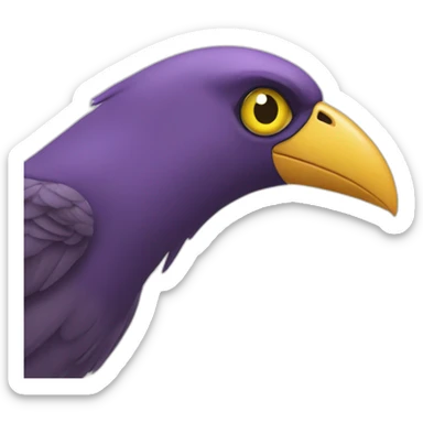 Oiseau de twitter avec des yeux de Jojo bizarre aventure sticker