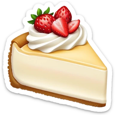 ultra realistic strawberry cheesecake  sticker